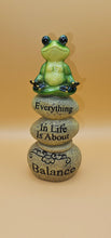 Load image into Gallery viewer, Frog on Balance Rock 16cm
