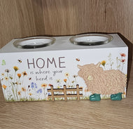 Highland Cow Tealight Candle Holder