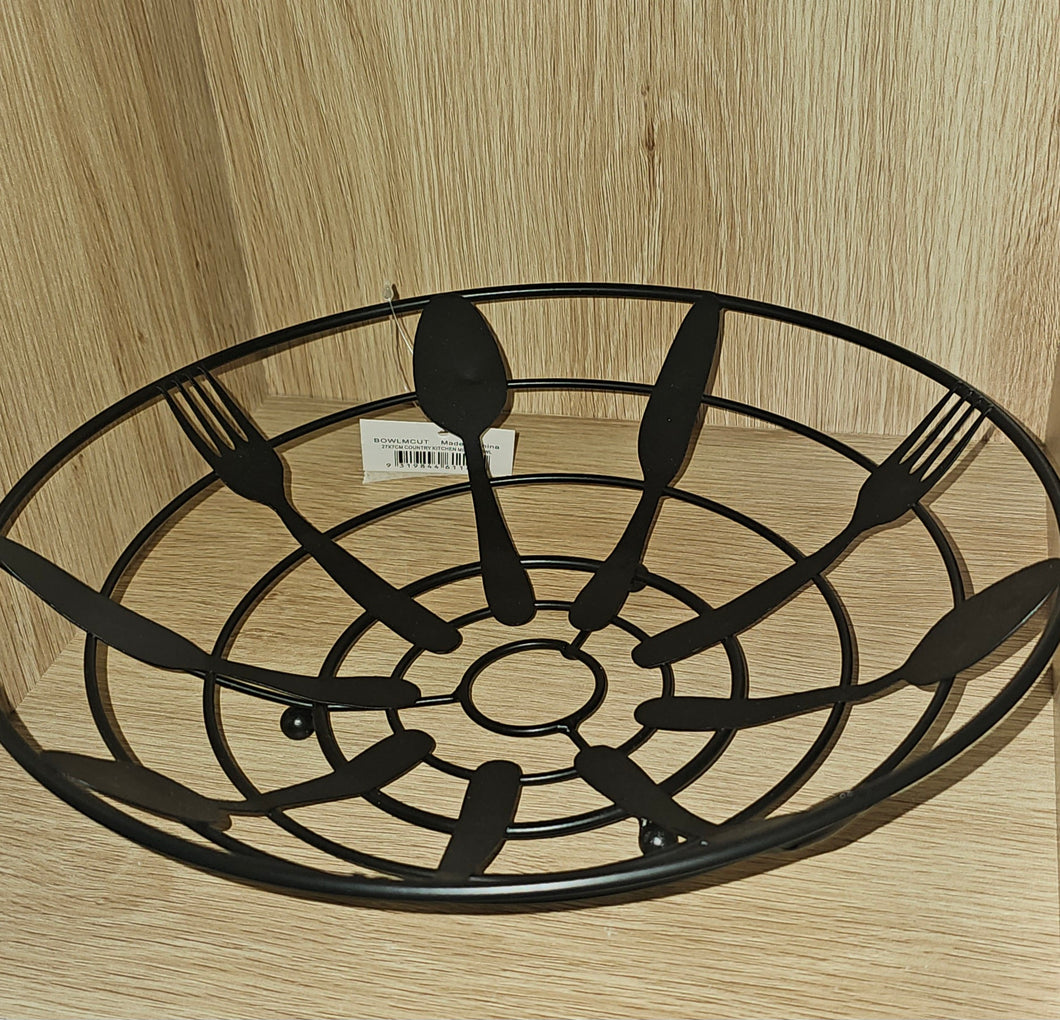 Country Kitchen Metal Bowl 17x7cm