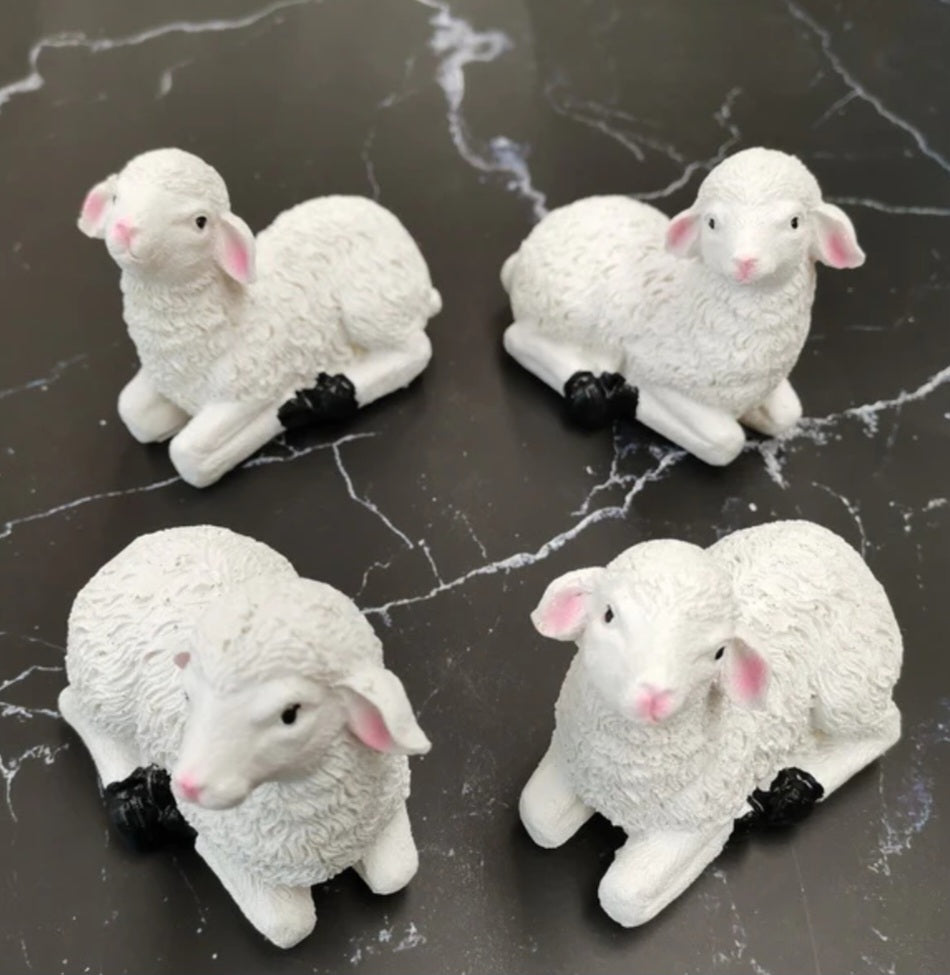Sheep 2 piece Set, 7x8 cm