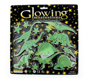 Glow in the dark Dino & stars (14pc)