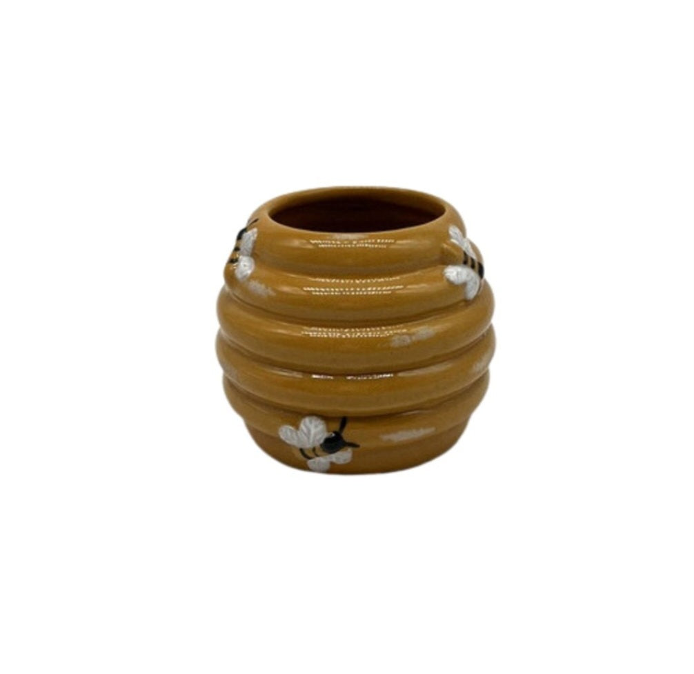 Ceramic Bee Pot 10.5cm