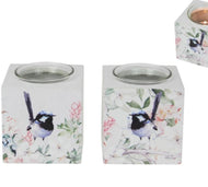 Wren 8 x 8cm tealight candle holders (set of 2)