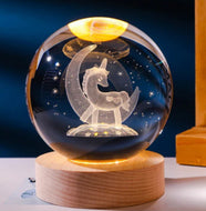 Kids 3D crystal ball lamp