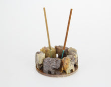 Load image into Gallery viewer, Soapstone Elephant Incense Holder 8cm
