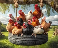 Chicken Mouse Pad 29 x 25 cm