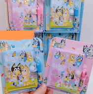 Blue/Pink note pad & pen