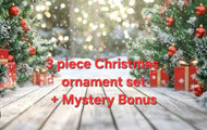 3 Piece Christmas Ornament Set + Mystery Bonus