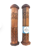 Wooden Incense Tower W/Hut Top 30cm