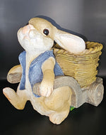 Bunny with Cart 20x22cm