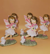 Fairy w/rabbit 10cm